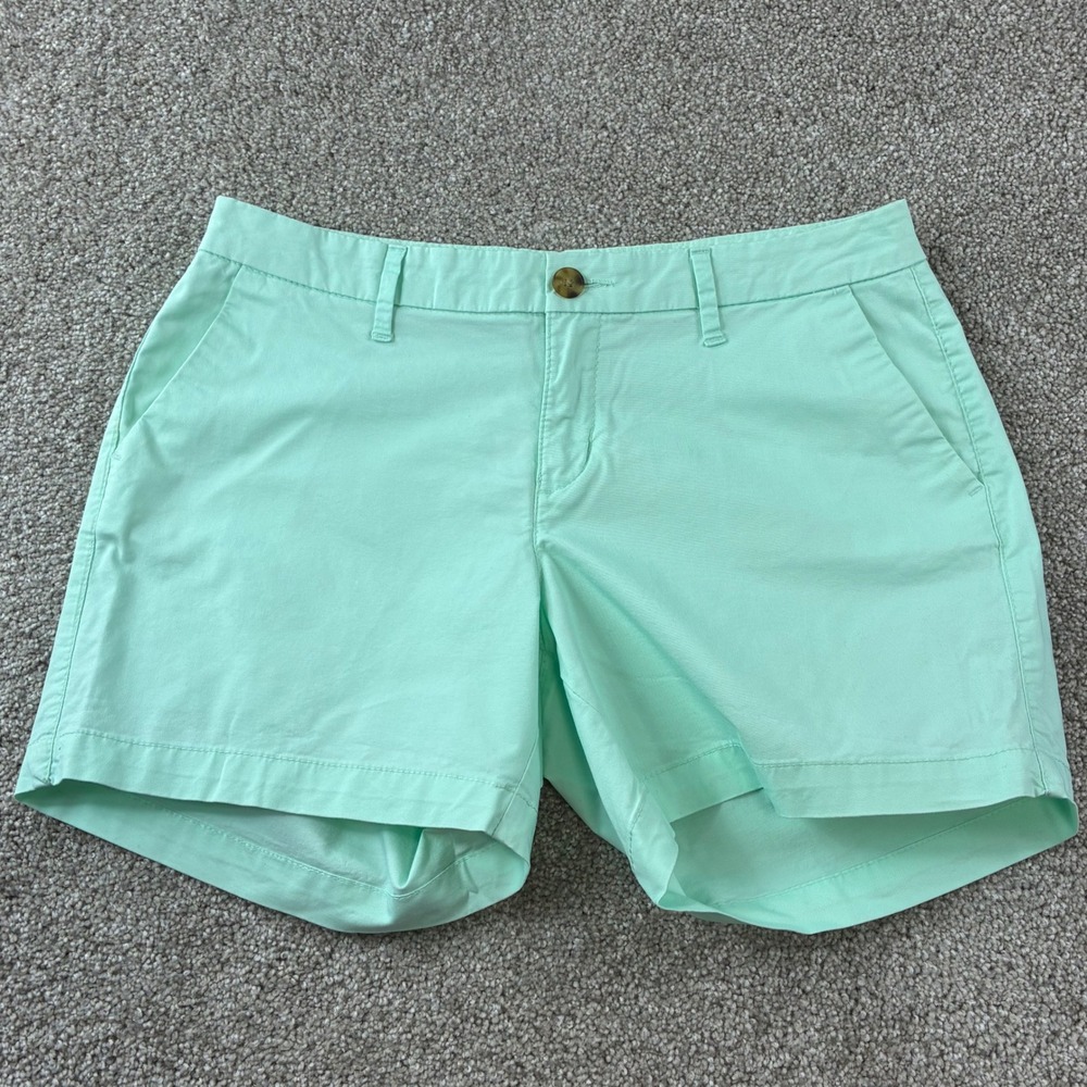 Old Navy Everyday Chino Shorts Womens 4 Minty Green 5" Inseam Preppy Coastal